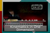 kinematics  in  one  dimension