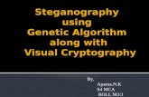 steganography using genetic algorithm along with visual cryptography for wireless network application