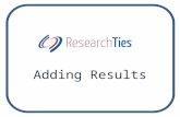 ResearchTies: Adding results