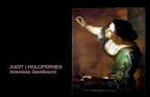Judit i holofernes. artemisia gentileschi. pintura barroca italia