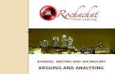 Arguing and analysing