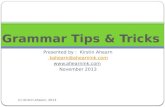 Kirstin Ahearn Grammar review course Tunxis nov 2013