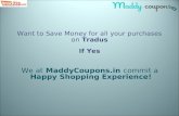 Save money for all your purchase on Tradus using Tradus coupon codes & discount Vouchers