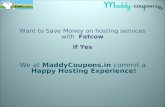Save money for all your purchase on fatcow using fatcow coupon codes & discount vouchers