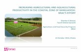 Increasing agricultural and aquacultural productivity in the coastal zone of Bangladesh: BRAC's effort