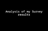 Analysis of survey data