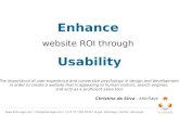 Enhance website ROI through usability