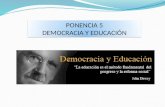Ponencia 5. Democracia y educación