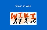 Crear Wikis