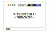QUANTUM CBS 1.8 Sakarya Üniversitesi Uygulaması