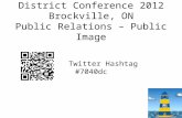 District Conference 2012 - PR