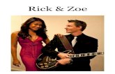 Rick and Zoe Photo, Songlist and Press Release