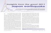 Insights from the great 2011 Japan earthquake - December 2011