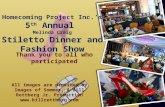 Homecoming project 5th Annual Stiletto Dinner and Fashion Show