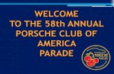 2013 Porsche Parade 101 — Great For First Time Parade Entrants