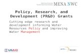 Policy, Research, and Development Grants from Ken Ludwa, Deputy Chief of Party and Grants Manager