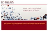 Granular configuration automation is here! sep1st 2010
