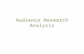 Audience research analysis