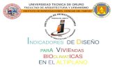 Indicadores Para El DiseñO Bioclimatico 2009.