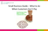 Small business guide – when customers don't pay