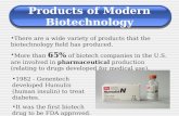 Product of modern biotechnology