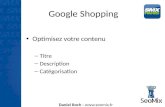 Google Shopping et Google Vidéo - SMX Paris 2012