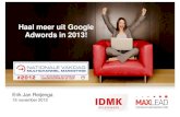 IDMK - Haal meer uit google adword,  Erik Jan Reijenga - 15 nov 2012