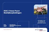 Presentatie Friese Poort Bedrijfsopleidingen