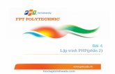 Bài 4 Lập trình PHP (phần 2) - Giáo trình FPT