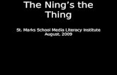 The Ning's the Thing