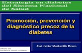 Promoción, prevención y diagnóstico precoz de la Diabetes