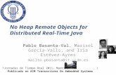 No Heap Remote Objects for Distributed real-time Java