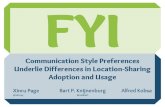 FYI: Communication Style Preferences Underlie Differences in Location-Sharing Adoption and Usage