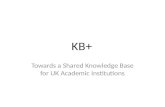 shared academic knowledge base: Approach and Vision