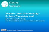 Person- and Community-driven commissioning