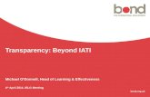 Bond transparency beyond iati apr14