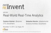 (ARC202) Real-World Real-Time Analytics | AWS re:Invent 2014