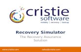 Recovery Simulator (IBM presentation)