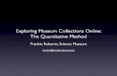 Exploring Museum Collections Online: The Quantitative Method