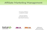 Affiliate Marketing Theatre; Managing affiliates: a hands-on guide