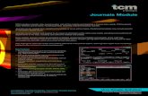 TCM infosys - Journals Module Fact Sheet