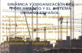 Tema 20. Dinámica y organización del poblamiento y sistema urbano español.