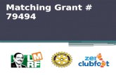 Rotary matching grant project review