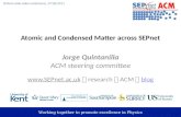 SEPnet Atomic and Condensed Matter research theme, 27 June 2011
