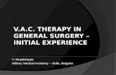 V.A.C. THERAPY IN BULGARIA initial experience
