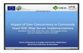 Impact of user concurrency in commonly used OGC map server implementations