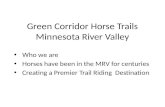 Green corridor horse trails in the Minnesota River Valley