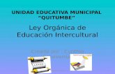 Ley orgánica de educación intercultural