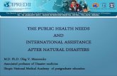 The public health needs and international assistance after natural disaster (oleg mazurenko)