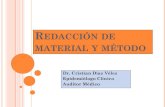 Redacción material y metodo.